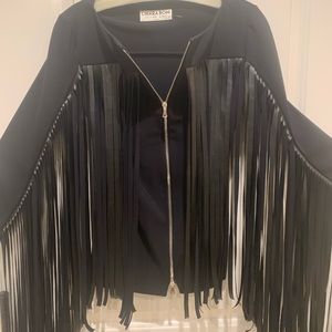 Chiara Boni fringe blouse.